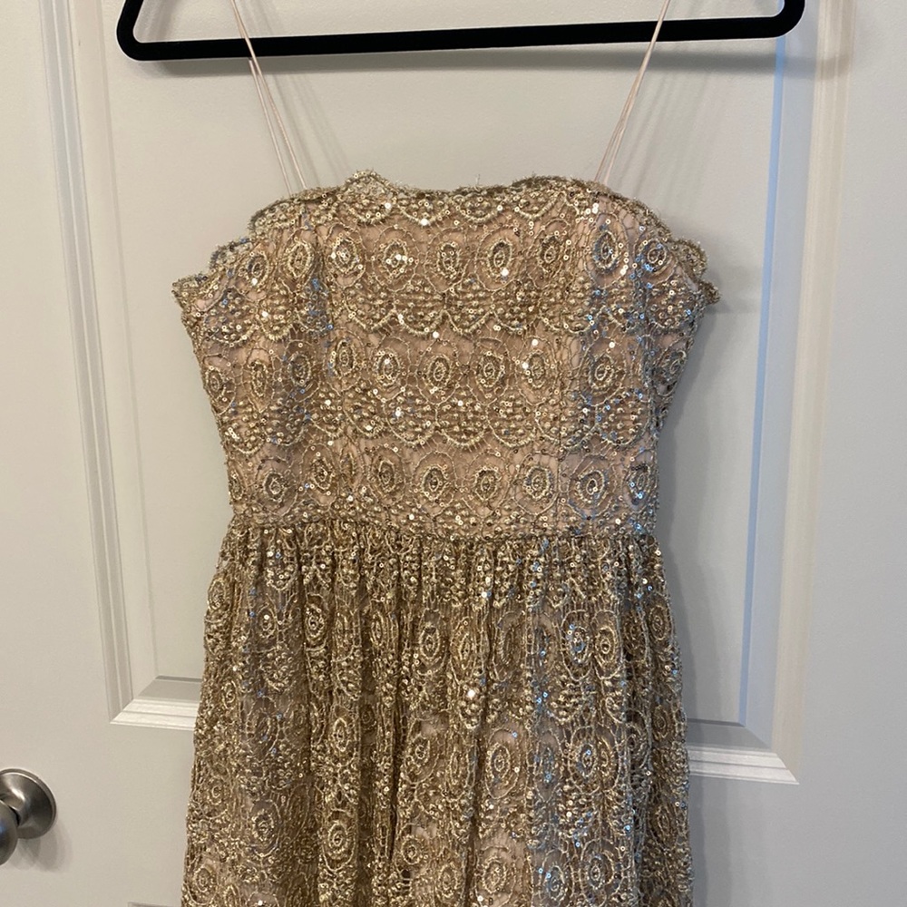 Alice & Olivia Champagne Dress